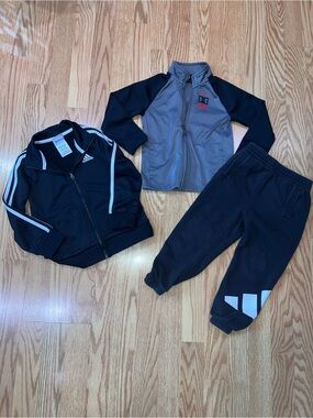 Adidas and Under Armor Athletic Bundle 3T